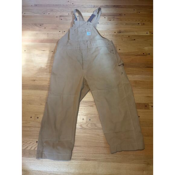 Vintage CARHARTT Duck Bib Overalls 50 x 34 6FB USA - Picture 1 of 10